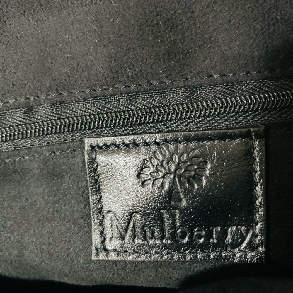 Mulberry Black Leather Top-Handle Handbag - Picture 11 of 12